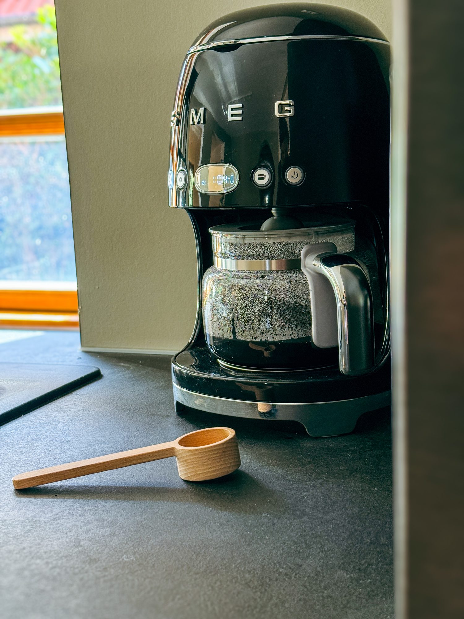 Kaffeemaschine in der Küche der Ole Franz